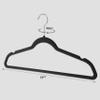 Home-it Premium Velvet Hangers 50 Pack - Heavy Duty Ultra Thin Black Suit Clothes Hangers Non Slip for Closet, Shirt Pants, Hook Swivel 360 view 4