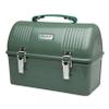 STANLEY Classic Lunch Box 10 qt | Vintage Metal Lunchbox | Durable Meal Container with Handle and Latch | Stores Food, Drinks, Thermos, Water Bottle | Hammertone Green view 1