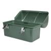 STANLEY Classic Lunch Box 10 qt | Vintage Metal Lunchbox | Durable Meal Container with Handle and Latch | Stores Food, Drinks, Thermos, Water Bottle | Hammertone Green view 4