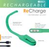 The Original Mighty Bright Recharge Clip On Rechargeable Book Light Reading Light, Warm Eye Care LEDs, Flexible, Durable, Dimmable, Perfect for Kids, Bookworms, Reading in Bed, Lasts 60 Hours (Green) view 3