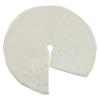 SARO LIFESTYLE Nol Blanc Collection Faux Fur Tree Skirt, 53"x53" Round, White view 3