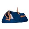 Truckers Bed Extra Soft Luxury Sleeping Pad with Built in Thin Blanket 3 Sizes (Twin - 35"x80", Navy) view 1