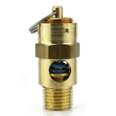 New 1/4" ASME Brass Safety relief Valve 50 PSI American made Compressed air pop off valve