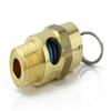 New 1/4" ASME Brass Safety relief Valve 100 PSI American made Compressed air pop off valve view 2