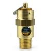 New 1/4" ASME Brass Safety relief Valve 125 PSI American made Compressed air pop off valve view 1