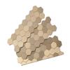 Aspect Peel and Stick Backsplash 11in x 4in Honeycomb Champagne Matted Metal Tile for Kitchen and Bathrooms (3-Pack) view 1