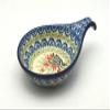 Polish Pottery Spoon/Ladle Rest - Crimson Bells view 1
