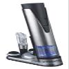 Wine Enthusiast 2-in-1 Electric Blue Automatic Wine Bottle Opener & Preserver Set  Stainless Steel Electric Corkscrew with Vacuum Stopper (7pc Set) view 1