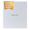 Kiera Grace 400-Pocket Jocelyn Simple & Classic Photo Album for Home & Office with CD Storage Pocket, 13.19"x12.01"x1.5" to Display 400 4"x6" Pictures, Gray view 1