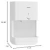 TOTO THDR101WH Clean Dry 220 Air Speed Hand Dryer White view 2