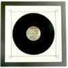 10" Vinyl Record Frame with White Mat Design (Black Trim) and Solid Wood Black Frame view 1