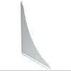 PROPLUS GIDDS-2091012 Polystyrene Bathtub Guard, 7" x 7", White - 2091012 view 2
