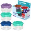 Sistema To Go Collection Mini Knick Knack Snack Container, 2 oz./60 mL, Pink/Green/Blue/Purple, 4 Count view 1