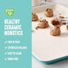 GreenLife Bakeware 18 x 13 Half Cookie Sheet Baking Pan, Non-Toxic PFAS-Free Healthy Ceramic Nonstick, Oven Safe to 450F, Easy Release, Even Heating, Easy Clean, Turquoise view 2