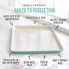 GreenLife Bakeware 18 x 13 Half Cookie Sheet Baking Pan, Non-Toxic PFAS-Free Healthy Ceramic Nonstick, Oven Safe to 450F, Easy Release, Even Heating, Easy Clean, Turquoise view 3