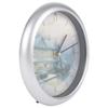 Mark Feldstein & Associates Thomas Kinkade Victorian IV Silver Tone 8 x 8 Christmas Wall Clock view 2