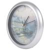 Mark Feldstein & Associates Thomas Kinkade Victorian IV Silver Tone 8 x 8 Christmas Wall Clock view 3