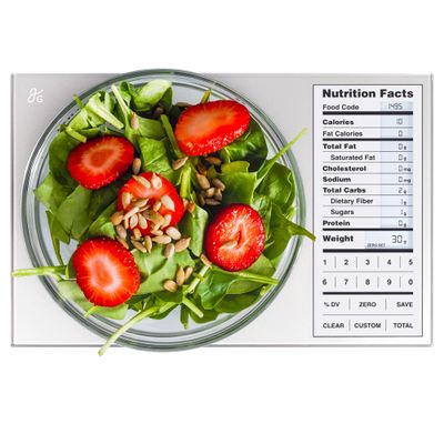 Greater Goods Food Scale with Nutrition Calculator, 2,000 Codes (Silver)