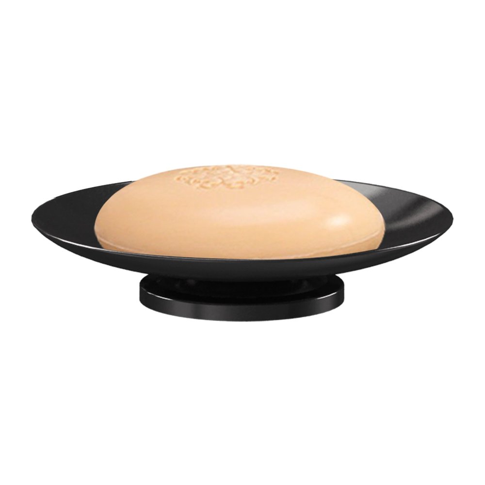 nu steel Midnight Metal Soap Dish Tray for Bathroom Vanities, Countertops, Pedestals, Kitchen Sink-Store Hand Soap,Pumice Bars,Sponges,Scrubbers-Black Nickel