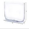 WGV Long Rectangle Block Vase, Width 3", Length 16", Height 8", Clear Round Corners Glass Floral Container Wedding Party Event Decor, 1 Piece view 4