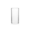 WGVI Hurricane Candle Holder Sleeve, Wide 4", Height 8", Clear Glass Cylinder Candleholder, Chimney Tube, Open Ended Candle Shade, 1 Piece view 1