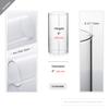 WGVI Hurricane Candle Holder Sleeve, Wide 4", Height 8", Clear Glass Cylinder Candleholder, Chimney Tube, Open Ended Candle Shade, 1 Piece view 2