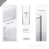 WGVI Hurricane Candle Holder Sleeve, Wide 4", Height 10", Clear Glass Cylinder Candleholder, Chimney Tube, Open Ended Candle Shade, 1 Piece view 2