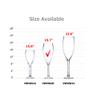 WGVI WGV Champagne Glass Vase, Width 6", Height 20", (Multiple Sizes Choices) Clear Stemmed Red Wine Planter Floral Container, Wedding Centerpiece, Event Home Decor, 1 Piece (VWV0620) view 3