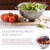 Bellemain Colander for Kitchen  5 Qt Stainless Steel Strainer with Handle - 18/8 Pasta Strainer Bowl for Pasta, Spaghetti, Vegetables, Fruit, and Pot Draining - Stainless Steel Colander view 3