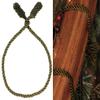 Haute Decor Decorative Twist Ties, 6 Pack, 16 inches (Olive Green) - Hang Garland, Lights, and Decorations with Style - Strong Inner Wire view 1