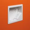 Arlington TVBU810-1 TV Box with Flange for Home Theater Installations, 8 x 10, White, 1-Pack view 2