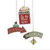Set of 3 Travel Quote Hanging Ornaments view 1