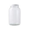 FastRack 1 Gallon Mason Jar with White Airtight Lid | Regular Glass Canisters with Airtight Lids | Large Mouth Glass Jar for Food Storage, Canning, Fermentation, Pickling view 1