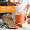 FastRack 1 Gallon Mason Jar with White Airtight Lid | Regular Glass Canisters with Airtight Lids | Large Mouth Glass Jar for Food Storage, Canning, Fermentation, Pickling view 4