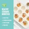 GreenLife 12-Cup Muffin Pan, PFAS-Free Healthy Nonstick Baking Tray, 11.4" x 1.9" x 15.9", Durable Ceramic Bakeware, Cupcakes, Egg Bites, Tarts, Brownies, Turquoise view 2