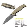 Kilimanjaro Morsa Folding Knife, 3.5-Inch 8Cr13MoV Stainless Steel Blade with Titanium Nitride Coating, G10 Handle, Flipper Opening with Dual Thumb Stud and Liner Lock  910028 view 3