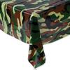 Fun Express Camouflage Plastic Disposable Tablecover Camo Tablecloth - 54 inch x 108 inch - Army Birthday Party Supplies view 1