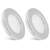 Dream lighting RV LED Recessed Ceiling Lights 12V Trailer Boat Interior Downlight Warm White Lighting 3W 2.75inch Chrome Shell Pack of 2 view 1