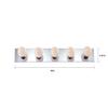 Nuvo Lighting SF77/196 Transitional Five Light Vanity in Chrome Finish view 3