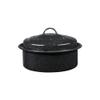 Granite Ware 8.7-Inch Small Covered Round Roaster, 3Lb Capacity  Mini Roaster Enamel Steel Cookware, Dishwasher Safe & PFOA-Free, Even Heat Distribution for Poultry, Meat, Vegetables (Speckled Black) view 1
