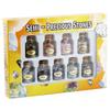 SUNYIK 9 Mini Gemstone Bottles Chip Crystal Healing Tumbled Gem Reiki Wicca Stones Set view 2