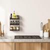 Deco Brothers 3 Tier Wall Mounted Hanging Spice Rack, Bronze view 2