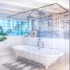 Kent & West PEVA Shower Curtain Liner - USA Made, PVC Free, Clear, Durable 9 Gauge, Bottom Magnets, 72" X 72"