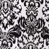 YOUR CHAIR COVERS - 12 x 108 inch Damask Table Runner - White and Black Flocking Damask Table Runners for Weddings view 4
