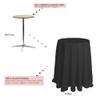 YOUR CHAIR COVERS - 108 Inch Round Premium Polyester Tablecloth - Black, Linen Table Cloth for Standard Round Tables view 3