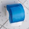 YOMESTE Wall Mounted Waterproof Paper Holder Bathroom Paper Roll Holder (Blue) view 1
