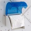 YOMESTE Wall Mounted Waterproof Paper Holder Bathroom Paper Roll Holder (Blue) view 2