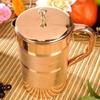 Rastogi Handicrafts Set of 2 Water Glasses and a Jug with lid, Pure Copper Drink ware Accessories Ayurveda Healing, Capacity 1.6 Litre view 4