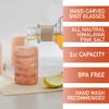 D'Eco Himalayan Salt Shot Glasses (4 Pack)- Hand-Carved 3" All-Natural Pink Salt Tequila Shooters Set - Mess-free way to add salty flavor to any shot - Great for Parties, Home Bars & Xmas Holiday Gift view 2