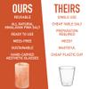 D'Eco Himalayan Salt Shot Glasses (4 Pack)- Hand-Carved 3" All-Natural Pink Salt Tequila Shooters Set - Mess-free way to add salty flavor to any shot - Great for Parties, Home Bars & Xmas Holiday Gift view 3